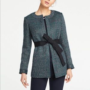 Belted Tweed Jacket Ann Taylor (XS)
